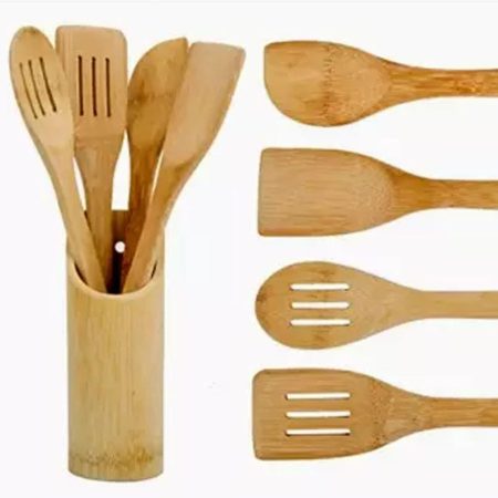 Bamboo Cooking Spoon Holder