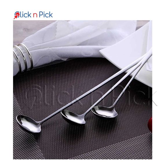 6 Pcs Of Long Handle Spoon Set