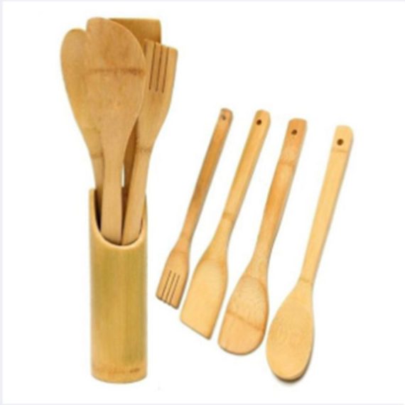 Bamboo Cooking Spoon Holder